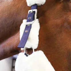 Discount Equithème - Licol de transport Teddy marine/ écru