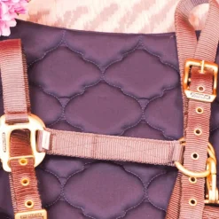 Outlet Equithème - Licol en nylon gris/ brun