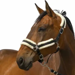 Equithème - Licol nylon Mouton / blanc Noir Outlet