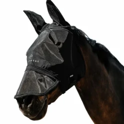 Clearance Equithème - Masque anti-mouches et UV Zipper Noir