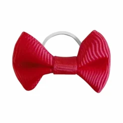 Discount Equithème - Nœuds à natter en tissu rouge