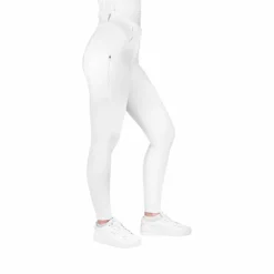 Equithème - Pantalon d'équitation femme Mila Blanc Outlet