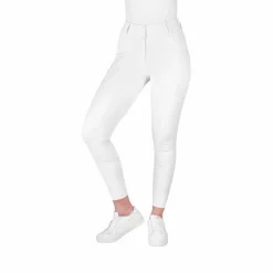 Equithème - Pantalon d'équitation enfant Elsa Je t'aime Blanc Hot