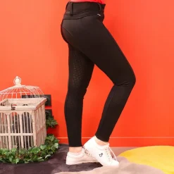 New Equithème - Pantalon d'équitation femme softshell Kitzbuhl Noir