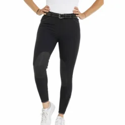 Equithème - Pantalon d'équitation femme Yolande Noir Discount