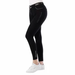 Equithème - Pantalon d'équitation femme Belinda Noir Outlet