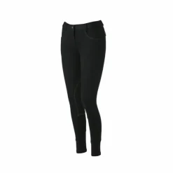 Equithème - Pantalon d'équitation enfant unisexe Pro Noir Discount