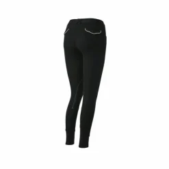 Equithème - Pantalon d'équitation enfant unisexe Pro Noir Discount
