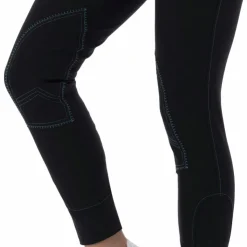Equithème - Pantalon d'équitation femme Verona / turquoise Noir