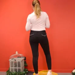 Equithème - Pantalon d'équitation femme Pro Noir Online