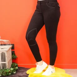 Equithème - Pantalon d'équitation femme Pro Noir Online