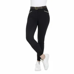 Equithème - Pantalon d'équitation femme Gizel Noir Hot