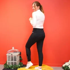 Equithème - Pantalon d'équitation femme Gizel Noir Hot