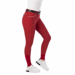 Equithème - Pantalon d'équitation femme Belinda Rouge Clearance