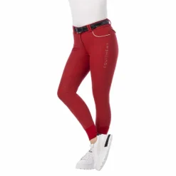 Equithème - Pantalon d'équitation femme Belinda Rouge Clearance
