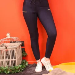 Hot Equithème - Pantalon d'équitation femme Lainbow Marine
