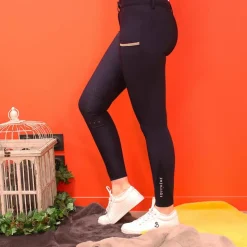 Hot Equithème - Pantalon d'équitation femme Lainbow Marine