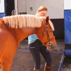 Hot Equithème - Pantalon d'équitation femme Lainbow Marine