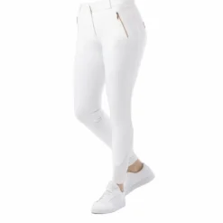 Equithème - Pantalon d'équitation femme Kenya Blanc Outlet