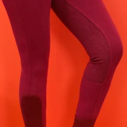 Equithème - Pantalon d'équitation femme Glam Prune