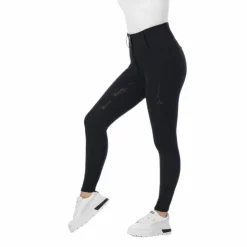 Hot Equithème - Pantalon d'équitation femme Queen Noir