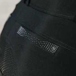 Hot Equithème - Pantalon d'équitation femme Queen Noir