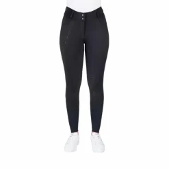 Best Equithème - Pantalon d'équitation femme Elsa Je t'aime Noir