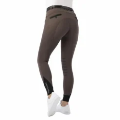 Best Equithème - Pantalon d'équitation fille Safir brun/ noir Marron