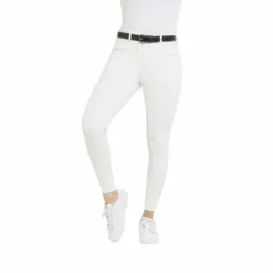 Equithème - Pantalon d'équitation femme Claudine Blanc Outlet