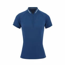Clearance Equithème - Polo à manches courtes femme Elodie monaco Bleu