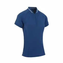 Clearance Equithème - Polo à manches courtes femme Elodie monaco Bleu