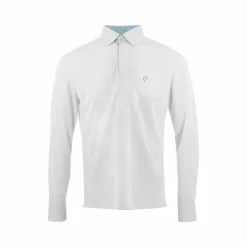 Equithème - Polo de concours manches longues mesh homme Dany Blanc Online