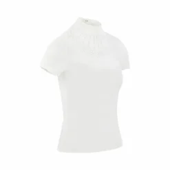 New Equithème - Polo de concours manches courtes enfant London Blanc