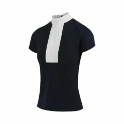 New Equithème - Polo de concours manches courtes femme Doha Marine