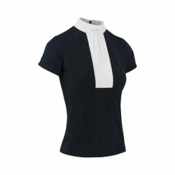 New Equithème - Polo de concours manches courtes femme Doha Marine