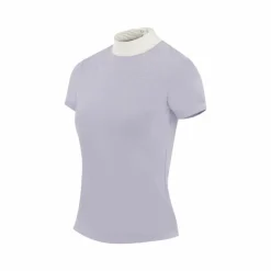 Discount Equithème - Polo de concours manches courtes enfant London Violet