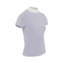 Discount Equithème - Polo de concours manches courtes enfant London Violet