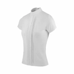 Best Equithème - Polo de concours manches courtes femme Dorla Blanc