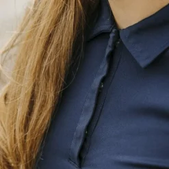 Discount Equithème - Polo manches courtes femme Agathe Marine