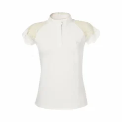 Equithème - Polo manches courtes HongKong blanc Outlet