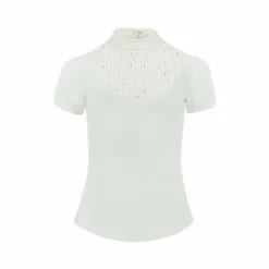 Equithème - Polo manches courtes femme Vilamoura Blanc New