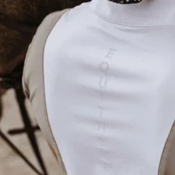 Equithème - Polo manches courtes femme Tokyo taupe Marron New