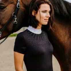 Sale Equithème - Polo manches courtes femme London Noir