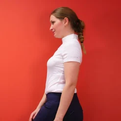 Equithème - Polo manches courtes concours Valence blanc