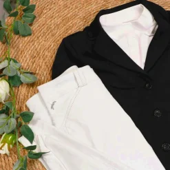 Equithème - Polo manches longues Pékin blanc Sale