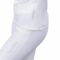 Equithème - Polo manches longues femme Estoril Blanc