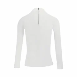 Equithème - Polo manches longues femme Cabourg Blanc Outlet