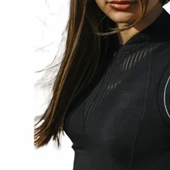 Best Equithème - Polo sans manches femme Margot édition Je t'aime Noir