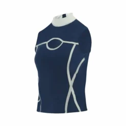 Equithème - Polo sans manches femme Puebla / gris Marine Discount