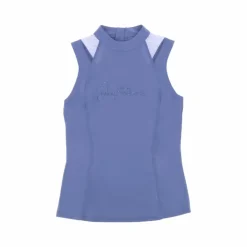 New Equithème - Polo sans manches femme Alba Je t'aime Violet